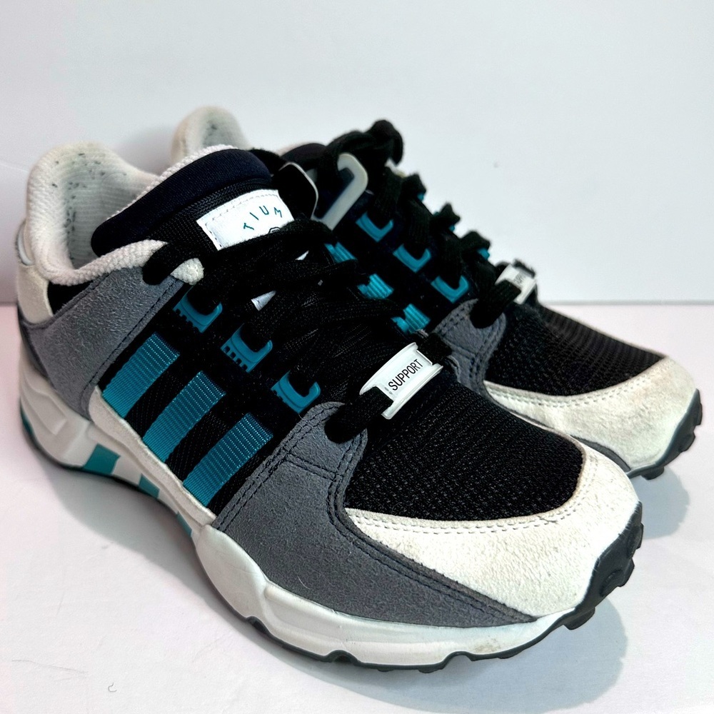 Adidas Kids' Black and Gray Sneakers